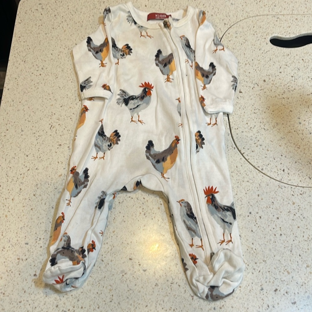 White- Milkbarn long sleeve footies